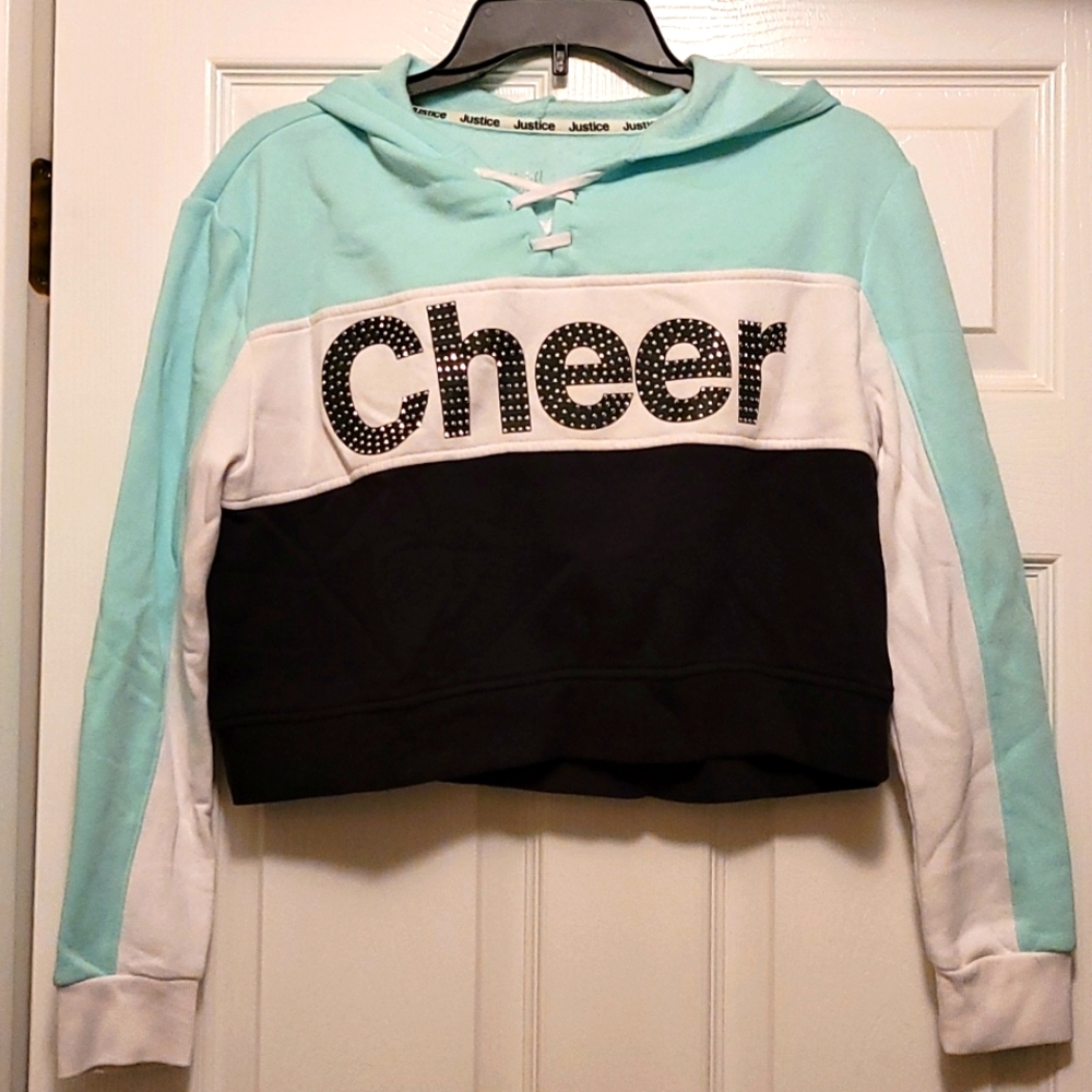 Justice cropped sweatshirt size 14-16